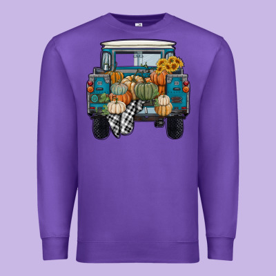 Pumpkin Truck Premium Sweatshirt Designed By Ranaportraitstore