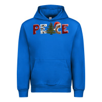Cobalt peace christmas Urban Hoodie - AdoDesignShop