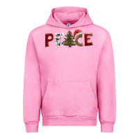 Fuchsia Pink peace christmas Urban Hoodie - AdoDesignShop