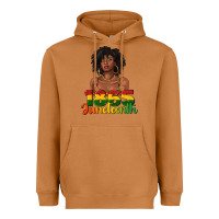 Meerkat 1865 juneteenth with afro black woman Heavyweight Hoodie - texasbilliewilder