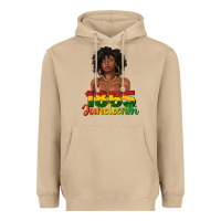 Mushroom 1865 juneteenth with afro black woman Heavyweight Hoodie - texasbilliewilder