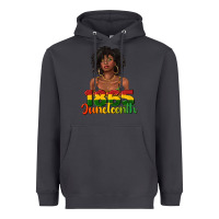 Smoke 1865 juneteenth with afro black woman Heavyweight Hoodie - texasbilliewilder
