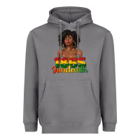 Storm 1865 juneteenth with afro black woman Heavyweight Hoodie - texasbilliewilder