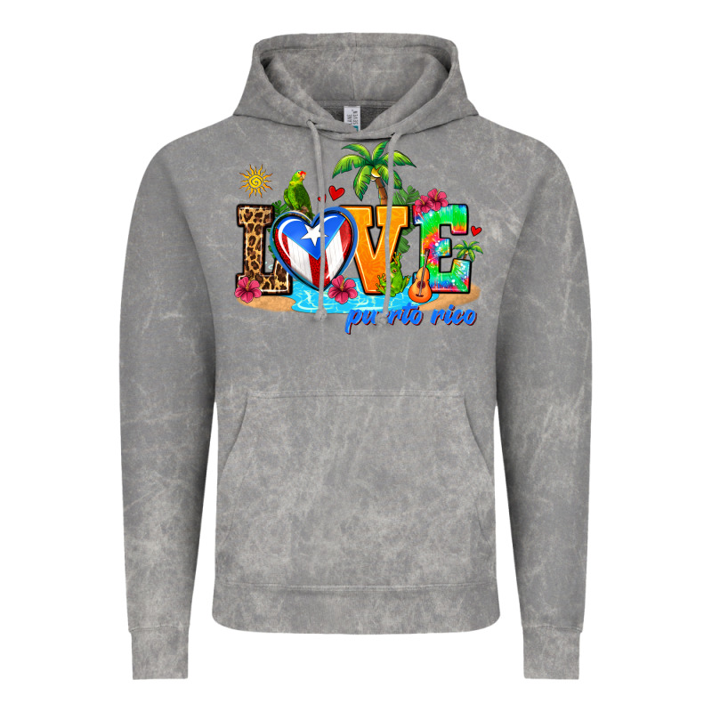 Love Puerto Rico Vintage Hoodie by AdoDesignShop | Teevron