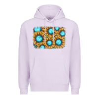 Lilac sunflower gemstone background Premium Hoodie - JahusDesignShop