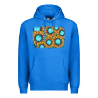 True Royal sunflower gemstone background Premium Hoodie - JahusDesignShop