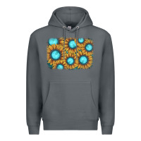 Rock sunflower gemstone background Premium Hoodie - JahusDesignShop