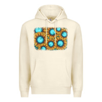 Sandshell sunflower gemstone background Premium Hoodie - JahusDesignShop
