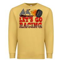 Antique Gold let's go racing Premium Sweatshirt - Zillion Design Studio