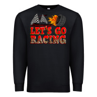Black let's go racing Premium Sweatshirt - Zillion Design Studio