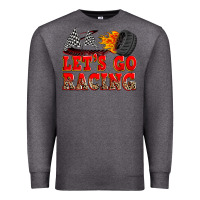 Charcoal Heather let's go racing Premium Sweatshirt - Zillion Design Studio