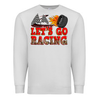 Dove Grey let's go racing Premium Sweatshirt - Zillion Design Studio