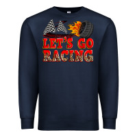 Navy let's go racing Premium Sweatshirt - Zillion Design Studio