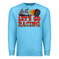 Ocean Blue let's go racing Premium Sweatshirt - Zillion Design Studio