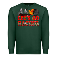 Sports Green let's go racing Premium Sweatshirt - Zillion Design Studio