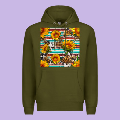 Serape Leopard Seamless Pattern Premium Hoodie Designed By Bundleandbundleshop