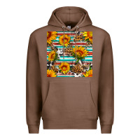 Chestnut serape leopard seamless pattern Premium Hoodie - BundleAndBundleShop