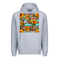 Heather Grey serape leopard seamless pattern Premium Hoodie - BundleAndBundleShop