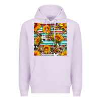 Lilac serape leopard seamless pattern Premium Hoodie - BundleAndBundleShop