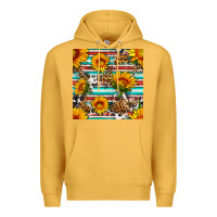 Mustard serape leopard seamless pattern Premium Hoodie - BundleAndBundleShop
