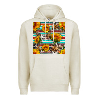 Oatmeal Heather serape leopard seamless pattern Premium Hoodie - BundleAndBundleShop