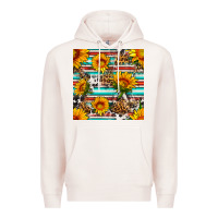 Pale Pink serape leopard seamless pattern Premium Hoodie - BundleAndBundleShop