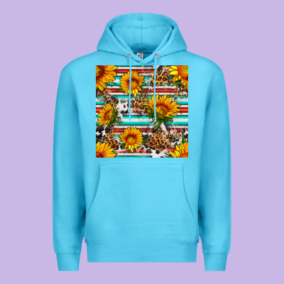 Serape Leopard Seamless Pattern Premium Hoodie Designed By Bundleandbundleshop