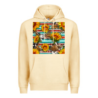 Pina Colada serape leopard seamless pattern Premium Hoodie - BundleAndBundleShop