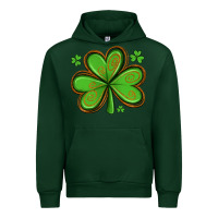 Forest Green st patricks day shamrock with glitter Urban Hoodie - Artiststas