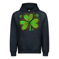 Navy st patricks day shamrock with glitter Urban Hoodie - Artiststas