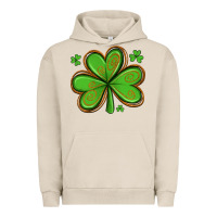 Pigment French Oak st patricks day shamrock with glitter Urban Hoodie - Artiststas