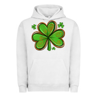 Pigment Lunar Rock st patricks day shamrock with glitter Urban Hoodie - Artiststas