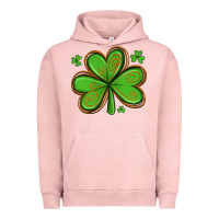 Pigment Salmon st patricks day shamrock with glitter Urban Hoodie - Artiststas