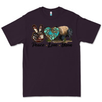 Plum Peace lLve Bison Premium Tee - LillyAllenDesigns