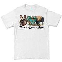 White Peace lLve Bison Premium Tee - LillyAllenDesigns