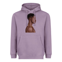Lavender afro black man Heavyweight Hoodie - texasbilliewilder