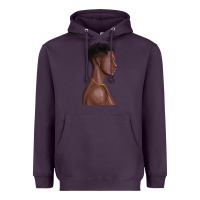 Plum afro black man Heavyweight Hoodie - texasbilliewilder