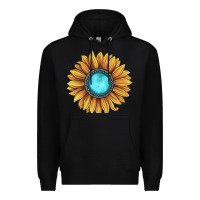 Black sunflower gemstone Premium Hoodie - JahusDesignShop
