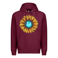 Burgundy sunflower gemstone Premium Hoodie - JahusDesignShop