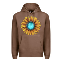 Chestnut sunflower gemstone Premium Hoodie - JahusDesignShop