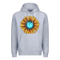 Heather Grey sunflower gemstone Premium Hoodie - JahusDesignShop