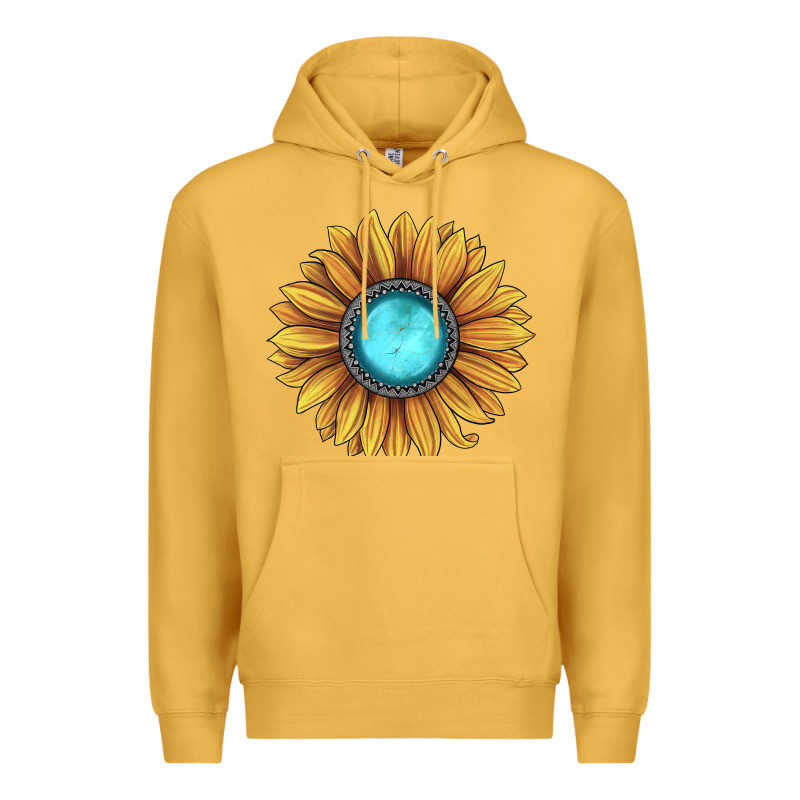 Sunflower Gemstone Premium Hoodie by JahusDesignShop | Teevron