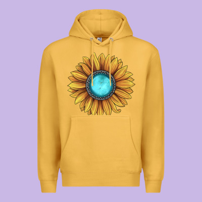 Sunflower Gemstone Premium Hoodie Designed By Jahusdesignshop