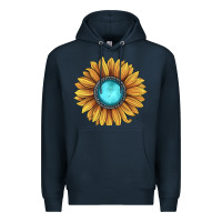 Navy sunflower gemstone Premium Hoodie - JahusDesignShop