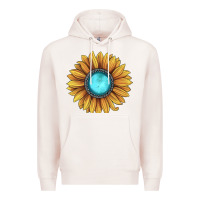 Pale Pink sunflower gemstone Premium Hoodie - JahusDesignShop