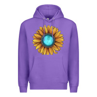 Purple sunflower gemstone Premium Hoodie - JahusDesignShop