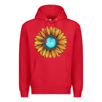 Red sunflower gemstone Premium Hoodie - JahusDesignShop