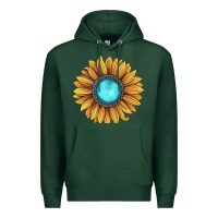 Sports Green sunflower gemstone Premium Hoodie - JahusDesignShop