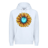 White sunflower gemstone Premium Hoodie - JahusDesignShop