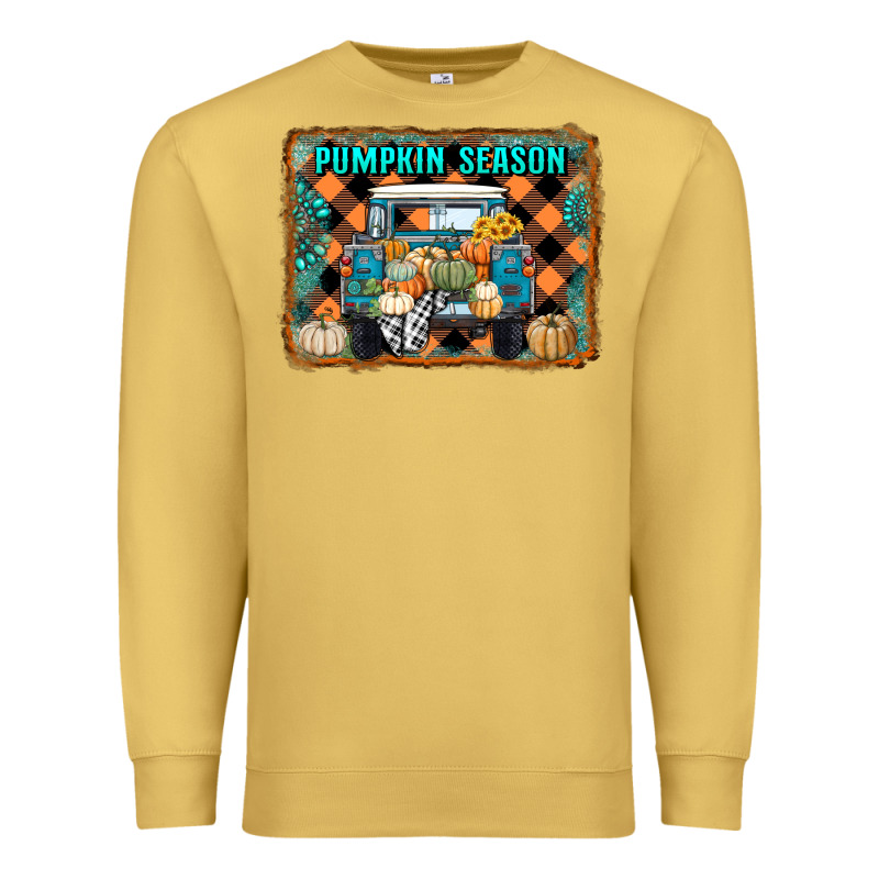 Pumpkin Season Truck Premium Sweatshirt by RanaPortraitStore | Teevron